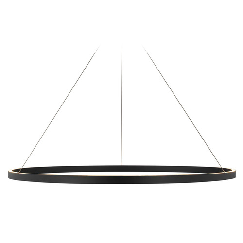 Visual Comfort Modern Collection Fiama 48-Inch 3000K LED Pendant in Black by Visual Comfort Modern 700FIA48B-LED930