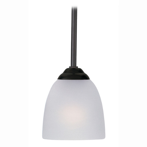 Maxim Lighting Stefan Black Mini-Pendant Light with Bowl / Dome Shade