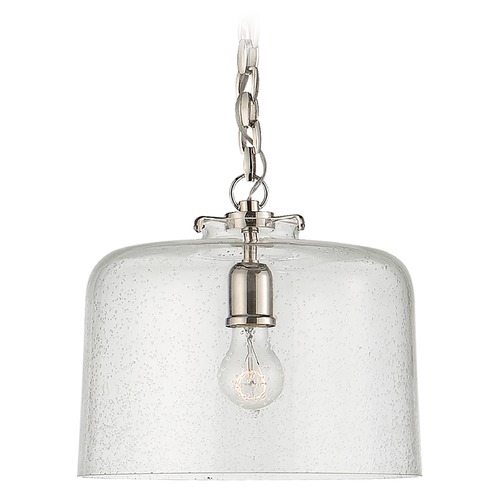 Visual Comfort Signature Collection Thomas OBrien Katie Dome Pendant in Polished Nickel by Visual Comfort Signature TOB5226PNG5SG