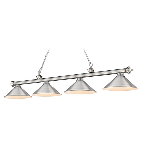 Cordon Brushed Nickel Billiard Light by Z-Lite