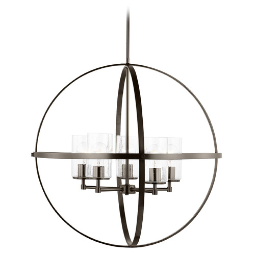 Generation Lighting Alturas 27.25-Inch Brushed Oil Rubbed Bronze Chandelier by Generation Lighting 3124675-778