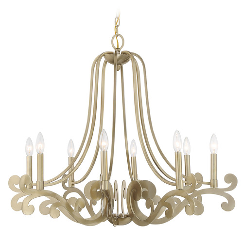 Savoy House Lighting Lombard Noble Brass Chandelier