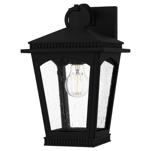 Quoizel Lighting Huck Earth Black Outdoor Wall Light