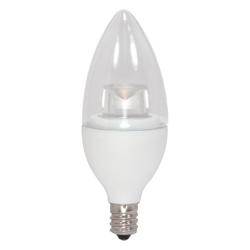 Satco Lighting LED Bulb Torpedo Candelabra 290-Degree 3000K 120V Dimmable by Satco Lighting S8950