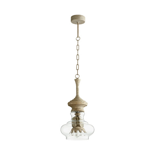 Dresden 30.25-Inch High Pendant in Sawyers White Wash by Cyan Design