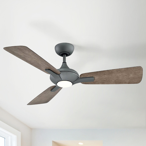 Modern Forms by WAC Lighting Mykonos 52-Inch LED Smart Outdoor Fan in Graphite 2700K by Modern Forms FR-W1819-52L27GHWG