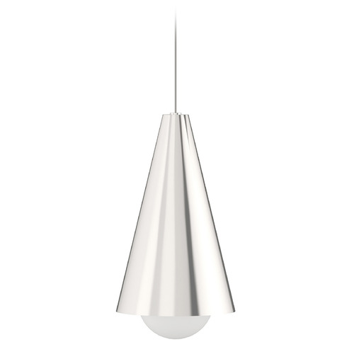 Mini Joni LED Pendant in Satin Nickel by Visual Comfort Modern