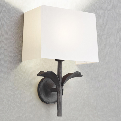 Visual Comfort Studio Collection ED Ellen-DeGeneres Georgia Aged Iron Sconce by Visual Comfort Studio EW1011AI