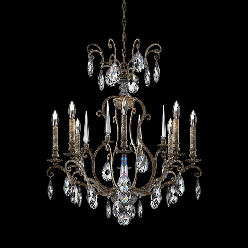Renaissance Nouveau Heirloom Bronze Crystal Chandelier by Schonbek Lighting