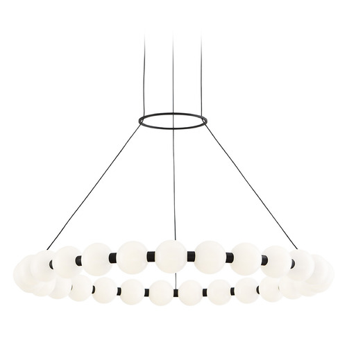 Sean Lavin Orbet 30-Inch LED Chandelier in Black by Visual Comfort Modern