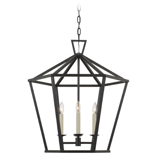 Visual Comfort Signature Collection Chapman & Myers Darlana Large Lantern in Aged Iron by Visual Comfort Signature CHC5228AI