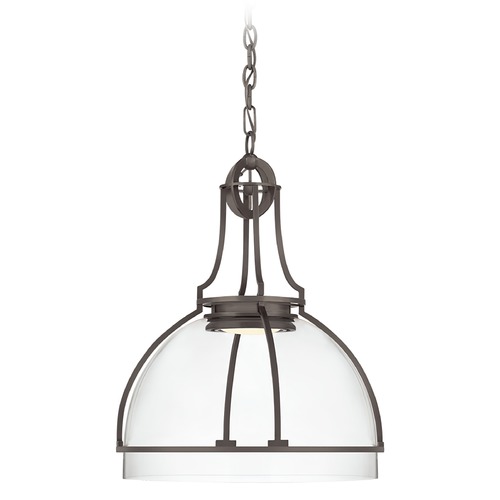 Chapman & Myers Gracie LED Dome Pendant in Bronze by Visual Comfort Signature