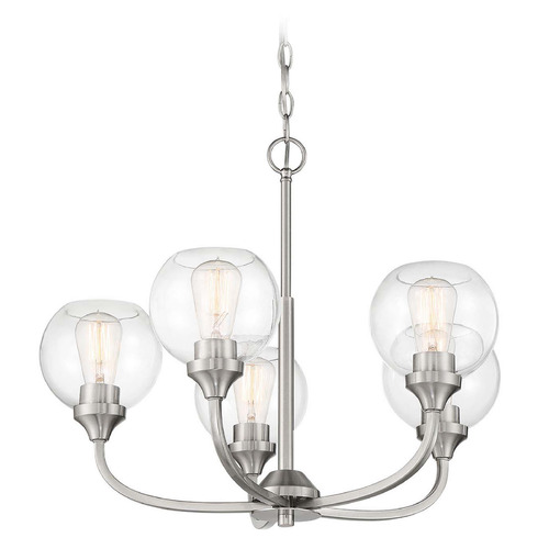 Glenda Brushed Polished Nickel Chandelier by Craftmade Lighting