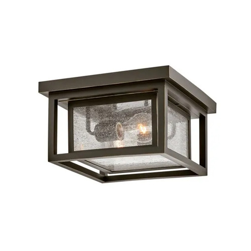 Republic Oil Rubbed Bronze LED Outdoor Flush Mount by Hinkley Lighting