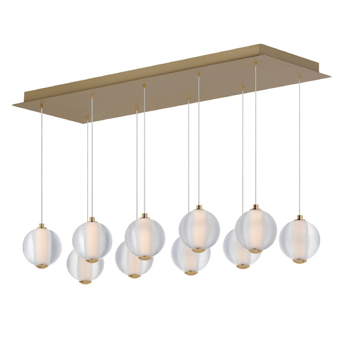 Rhythm Gold LED Multi-Light Pendant by ET2 Lighting