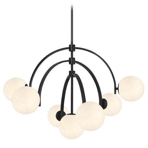 Savoy House Lighting Marias Matte Black Chandelier