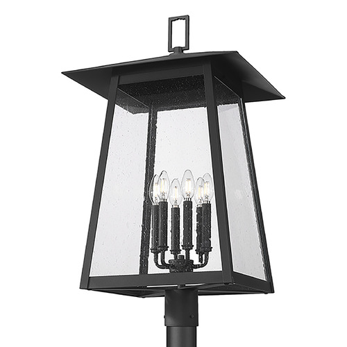 Z-Lite Rainer Black Post Light