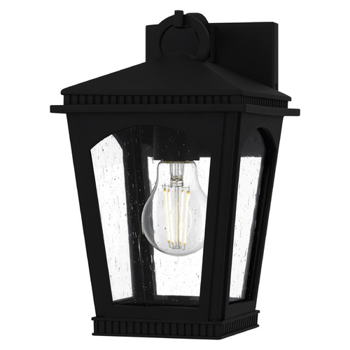 Quoizel Lighting Huck Earth Black Outdoor Wall Light