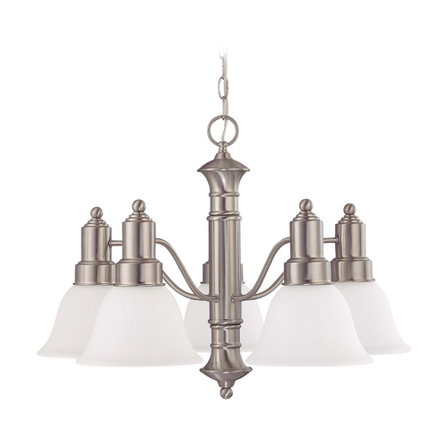 Chandelier in Brushed Nickel by Nuvo Lighting