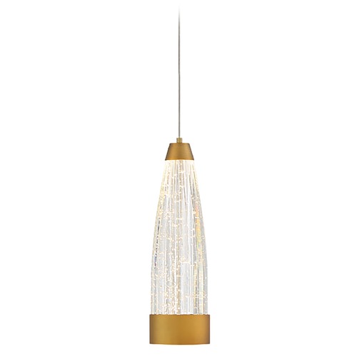 Mystic LED Mini Pendant in Aged Brass by Modern Forms