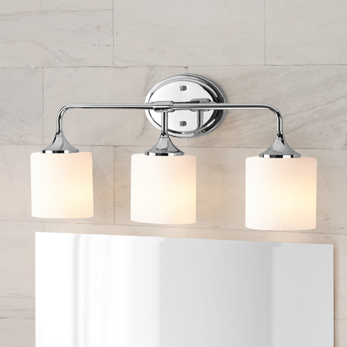 Lynzie Bathroom Light in Chrome by Progress Lighting