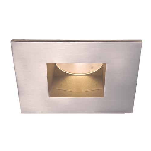 Square Brushed Nickel 2-Inch LED Recessed Trim 3000K 26-Degree by WAC Lighting