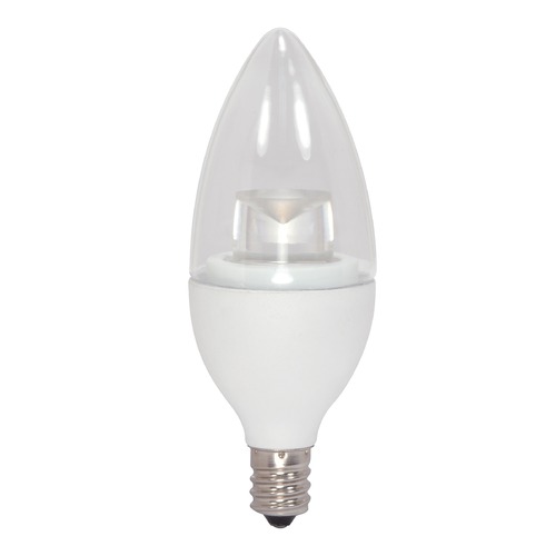 LED Bulb Flame Candelabra 290-Degree 2700K 120V Dimmable by Satco Lighting