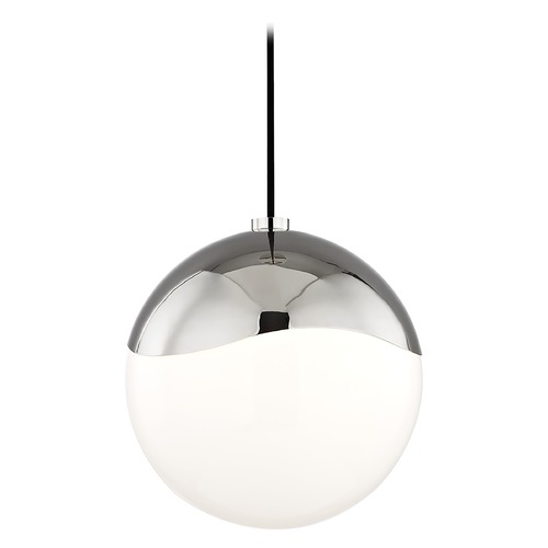 Mitzi by Hudson Valley Ella Pendant in Polished Nickel by Mitzi by Hudson Valley H125701L-PN