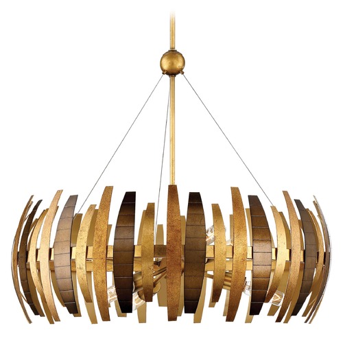 Metropolitan Lighting Manitou Ardor Gold Pendant Light with Oval Shade N7837-659