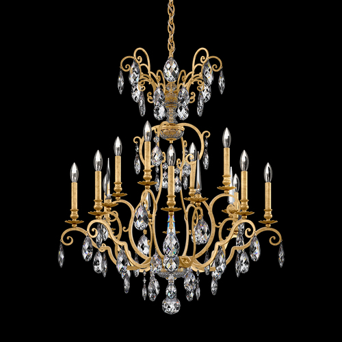 Renaissance Nouveau Heirloom Gold Crystal Chandelier by Schonbek Lighting