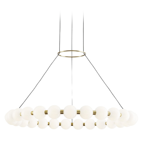 Visual Comfort Modern Collection Sean Lavin Orbet 30-Inch LED Chandelier in Brass by Visual Comfort Modern 700OBT30NB-LED927