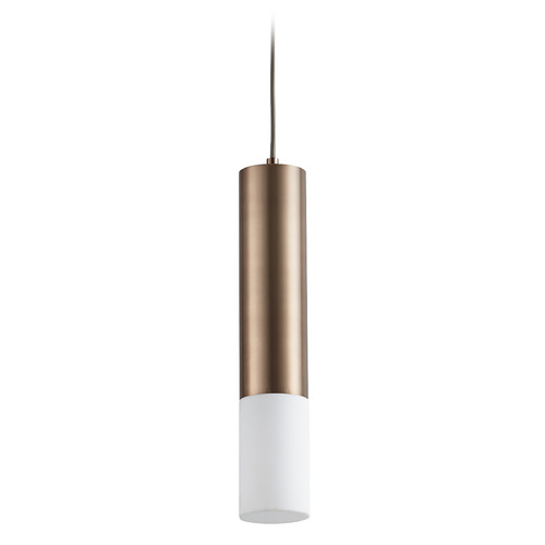 Opus Acrylic LED Pendant in Satin Copper by Oxygen Lighting