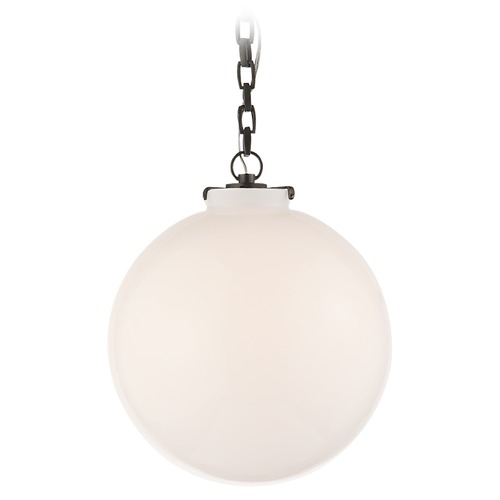 Thomas OBrien Katie Globe Pendant in Bronze by Visual Comfort Signature