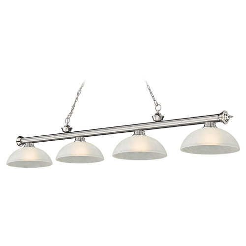 Z-Lite Cordon Brushed Nickel Billiard Light by Z-Lite 2306-4BN-DWL14