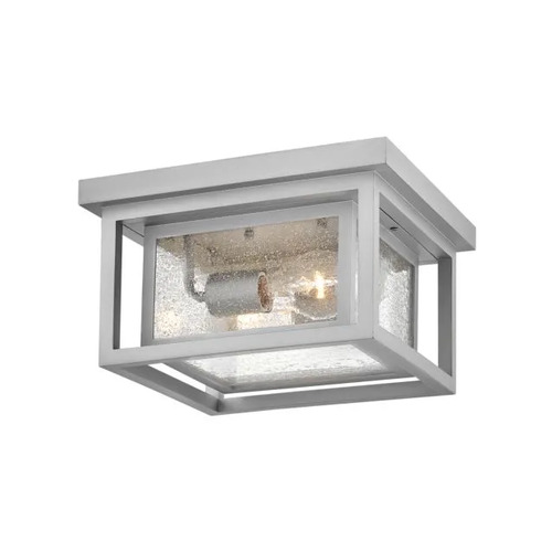 Hinkley Republic Satin Nickel LED Outdoor Flush Mount by Hinkley Lighting 1003SI