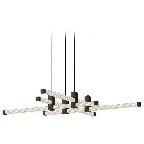 Blade Black LED Chandelier by Kuzco Lighting