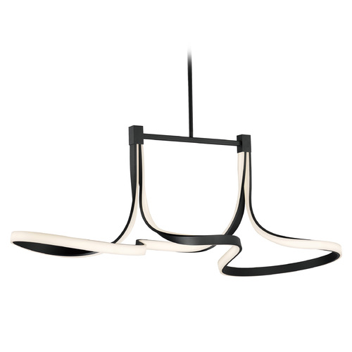 Serpentine Black LED Linear Light by ET2 Lighting