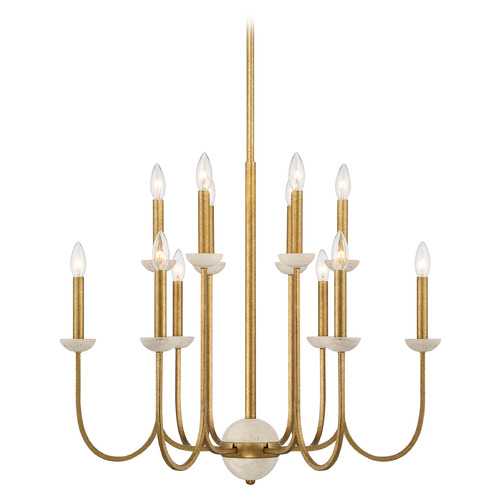 Savoy House Lighting Oakhurst Antique Gold Chandelier