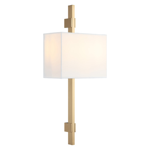 Matteo Lighting Badgley Aged Gold Brass LED Sconce