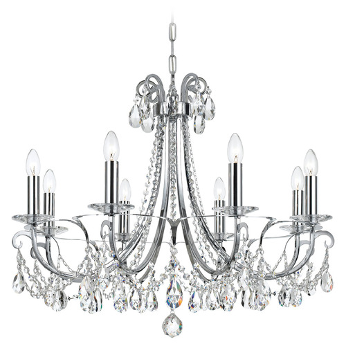 Crystorama Lighting Crystorama Lighting Othello Polished Chrome Crystal Chandelier 6828-CH-CL-SAQ