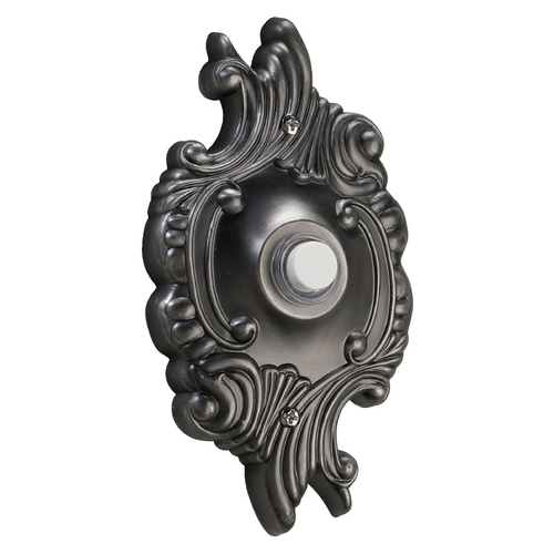 Antique Silver Doorbell Button by Quorum Lighting