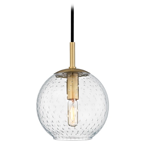 Hudson Valley Lighting Rousseau Pendant in Aged Brass by Hudson Valley Lighting 2007-AGB-CL