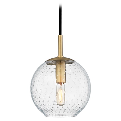 Hudson Valley Lighting Rousseau Pendant in Aged Brass by Hudson Valley Lighting 2007-AGB-CL