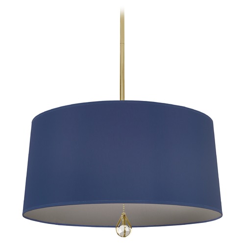 Williamsburg Custis Modern Brass Pendant by Robert Abbey