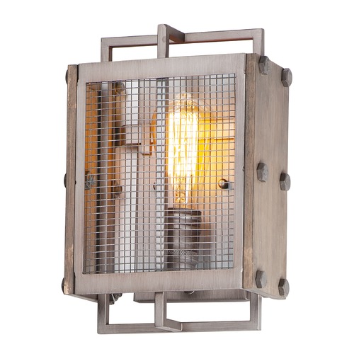 Maxim Lighting Maxim Lighting Outland Barn Wood / Weathered Zinc Sconce 25269BWWZ