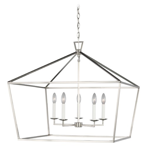 Visual Comfort Studio Collection Dianna 28-Inch Brushed Nickel Open Frame Pendant by Visual Comfort Studio 5692605-962