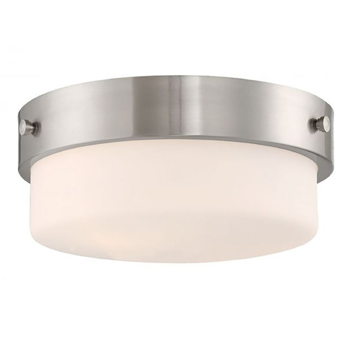 Craftmade Lighting Oak Street Brushed Polished Nickel Flush Mount by Craftmade Lighting X3212-BNK