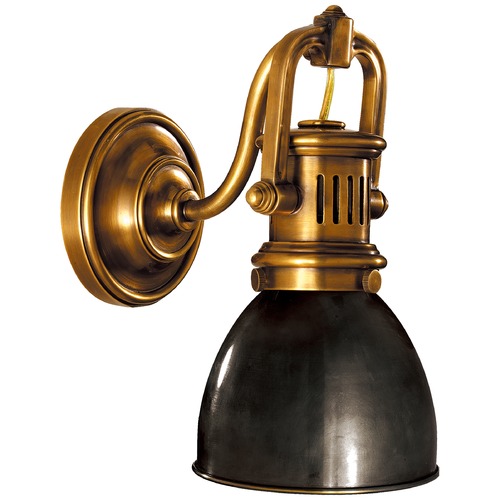 Visual Comfort Signature Collection E.F. Chapman Yoke Suspended Sconce in Brass & Bronze by Visual Comfort Signature SL2975HABBZ
