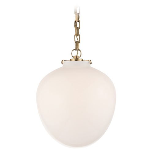 Thomas OBrien Katie Acorn Pendant in Antique Brass by Visual Comfort Signature