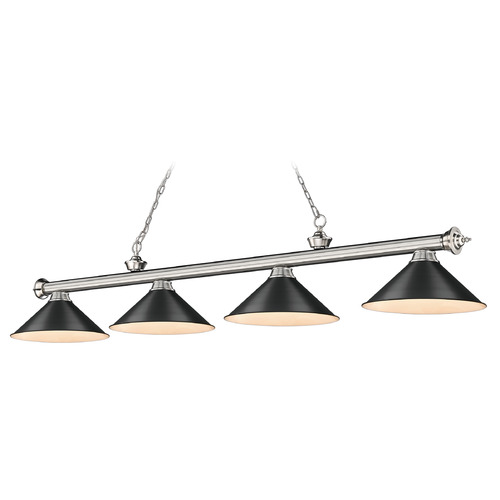 Cordon Brushed Nickel Billiard Light by Z-Lite